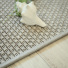 Tapis tiss plat Silver finition synthtique grise - zoom