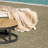 Moquette Tiss plat aspect coton - Yoga - Beige naturel - extrieur avec piscine