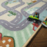 Tapis de jeu enfant circuit de voiture campagne - finition