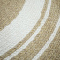 Tapis rond imitation fibres naturelles intrieur et extrieur Provence aspect jute - vue de prs