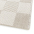 Tapis motif damier en matire recycle - Andy - Beige - coin