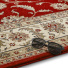 Tapis style persan en velours ras - Kiana - Rouge antique - tranche