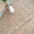 Tapis Chevrons en Jute - Vue de haut