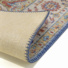 Tapis doux  motif oriental - Lela - Marron et bleu - envers