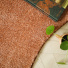Tapis contemporain de forme organique - Influence - Rose corail - vue de près