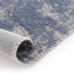 Tapis souple en tissu chenille recycl Montmartre bleu de Nmes - envers