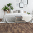 Sol Vinyle Link - Imitation parquet petites lames bois fonc - Surface mate - chambre