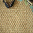 Tapis jonc de mer Paro fin natté 4x4 - Ganse chocolat - vue du dessus