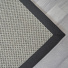 Tapis sisal Kidara nuage ganse coton noire - Ct tranche