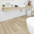 Sol Vinyle Textile - Black Edition 3D - Parquet chne clair - salle de bain