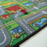 Tapis de jeu enfant circuit de voiture ville - gros plan