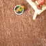 Moquette paisse Icne Shaggy terracotta - vue de haut