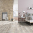 Parquet flottant Stratifi - Chne aspect sci blanc gris - Chambre