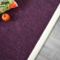 Tapis Bellaire violet ganse coton cru - vue du dessus