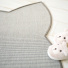 Tapis chat design - Miaou chic - Blanc craie - vue de prs