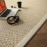 Tapis naturel en Sisal Slow ficelle lin ganse lin naturel - salon