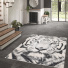 Tapis chambre d'enfant - Tigre Rajah - Gris et beige - salon