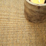 Tapis sisal Yucatan chaume - Galon marron - gros plan
