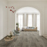 Sol Vinyle Textile Haute Performance - Imitation parquet brun crus gris - salon