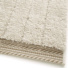 Tapis en relief gomtrique - Andra - cru et beige naturel - tranche