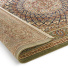 Tapis style persan en velours ras - Cyra - Camel et kaki - envers