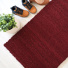 Paillasson - Tapis brosse Coco - Rouge - Ep. 23mm - vue de haut