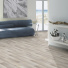 Parquet flottant Stratifi - Chne aspect sci blanc gris - Ambiance salon