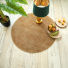 Tapis rond en jute et coton - Lounge - Naturel - salon