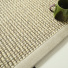 Tapis Laine et sisal Caloundra grosses boucles crme ganse chenille grge - gros plan