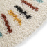 Tapis rond chambre d'enfant berbre - Adel - Beige et traits multicolore - vue de prs