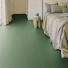 Sol Vinyle Rsistance Pro - Parquet bois vintage peint - Vert - chambre