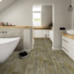 Sol Vinyle Interior - Imitation parquet chnescandinave vieilli - salle de bain