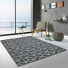 Tapis Graphique Essenza Noir - Cubes 3D - Ambiance Salon