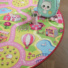 Tapis rond de jeu enfant circuit de voiture shopping - chambre enfant