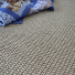 Tapis tiss plat Lombok silver ganse coton taupe - vue de prs