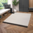 Tapis de salon en relief - Modern Circle - Crme - salon