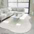 Tapis forme organique -Influence blanc crme - partenariat