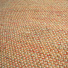 Tapis naturel en jute et coton - No-ethnique rouge - gros plan