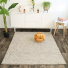 Tapis naturel en laine - Scandinave beige - Vue de loin