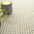 Laine et Sisal Albury grosses boucles - Blanc crme - Zoom