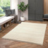 Tapis en relief gomtrique - Andra - cru et beige naturel - salon