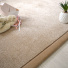 Tapis velours Hygge beige ganse chenille noisette - Tranche