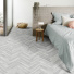 Sol Vinyle Link Plus - Imitation parquet gris bton rompu - Surface brillante - chambre