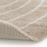 Tapis ovale en matire douce recycle - Masha - Beige et crme - envers