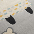 Tapis chambre d'enfant - Lily Fox - Gris - gros plan