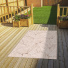 Tapis extrieur et intrieur en relief Lauria crme - terrasse