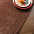 Tapis ovale Lumicolor marron auburn - vue de prs