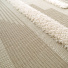 Tapis en relief gomtrique - Salvador - Lignes cru et beige naturel - gros plan