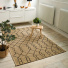 Tapis Salon / Terrasse - Scandinave - Marron beige et noir - salon