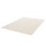 Tapis intrieur et extrieur motif graphique - Hexagone - Beige et cru - sur fond blanc